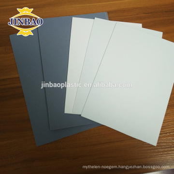 JINBAO 3mm 4mm thick pvc material dark gray pvc Rigid sheet